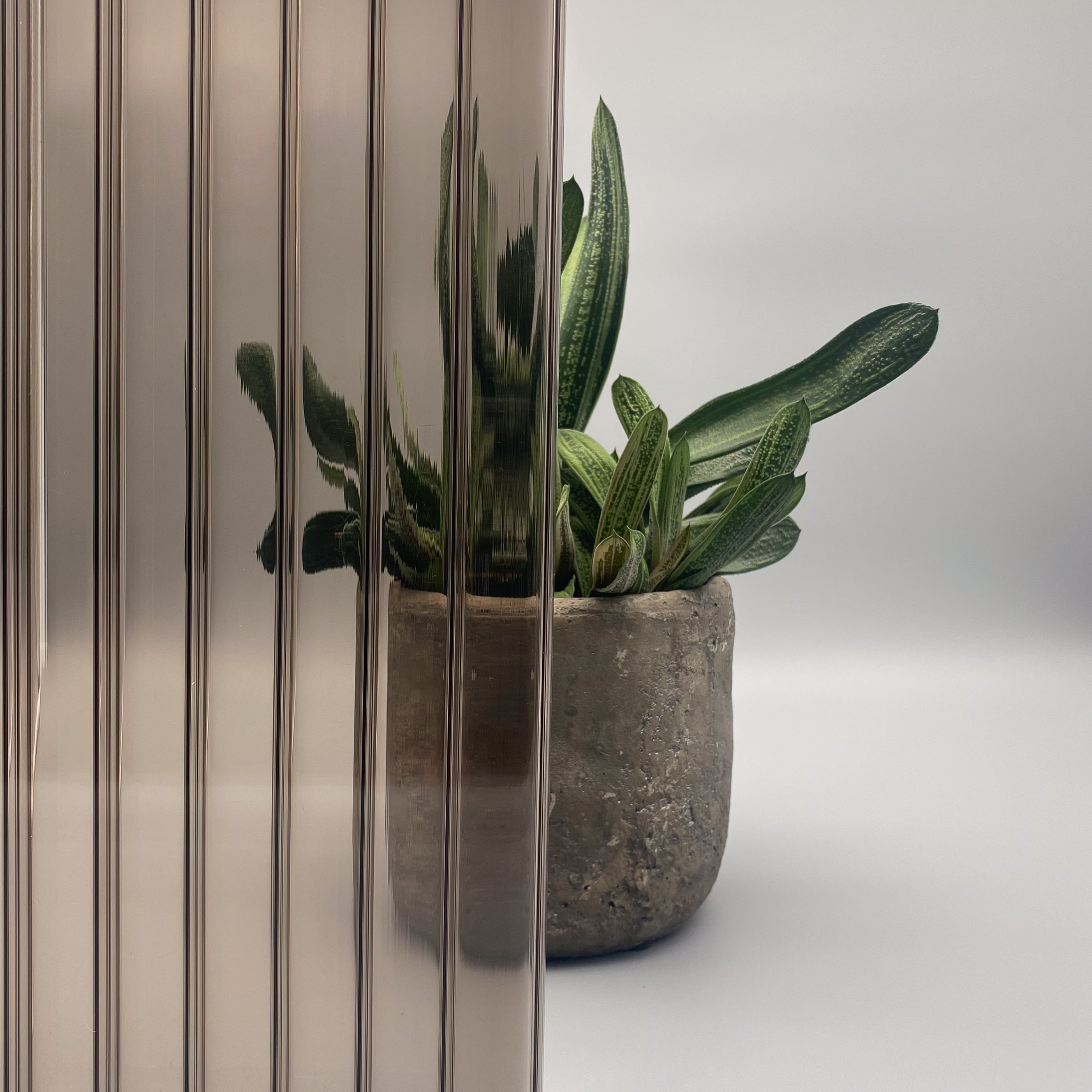 Stegplatten Komplettset Bronze Lexan 16mm